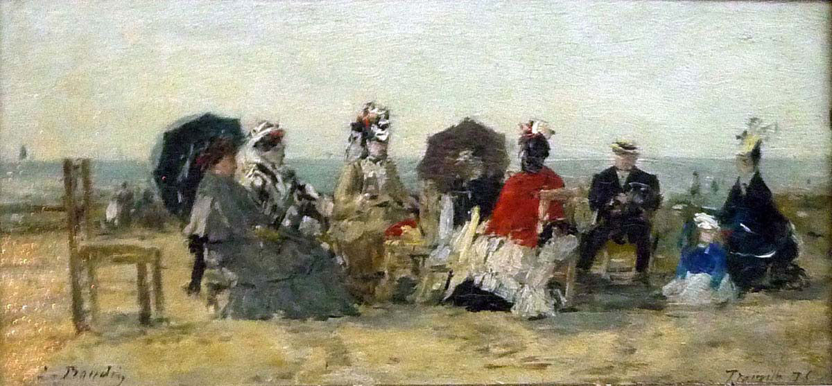 Characters on the Trouville Beach